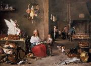 TENIERS, David the Younger Kitchen Scene (mk14) oil